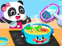 Play Baby Panda Magic Kitchen Online on Play26.com