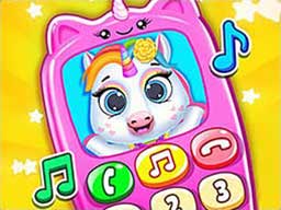 Play Baby Princess Unicorn Mobile Phone Online on Play26.com