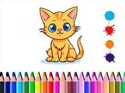 Play Cute Cat Coloring Book Online on Play26.com