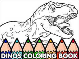 Play Dinos Coloring Book Online on Play26.com