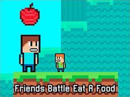 Friends Battle Eat A Food