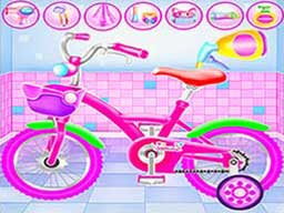 Play Girl Bike Fix Washing Salon Online on Play26.com