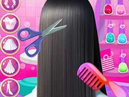 Play Hair Salon Dress Up Girl Online on Play26.com