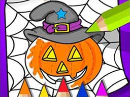 Play Halloween Coloring Book Game Online on Play26.com