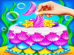 Play Mermaid Glitter Cake Maker Online on Play26.com