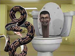 Play Python Snake Kill Skibidi Toilet Backrooms Online on Play26.com