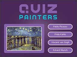 Play Quiz Painters Online on Play26.com