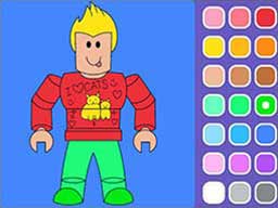 Roblox Coloring Game