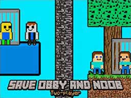 Play Save Obby and Noob Two players Online on Play26.com