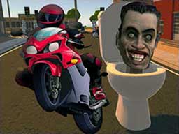 Skibidi Toilet Moto Bike Racing