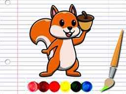 Play Squirrel Coloring Adventure Online on Play26.com