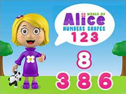 Play World of Alice   Numbers Shapes Online on Play26.com