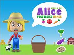 World of Alice   Vegetables Names